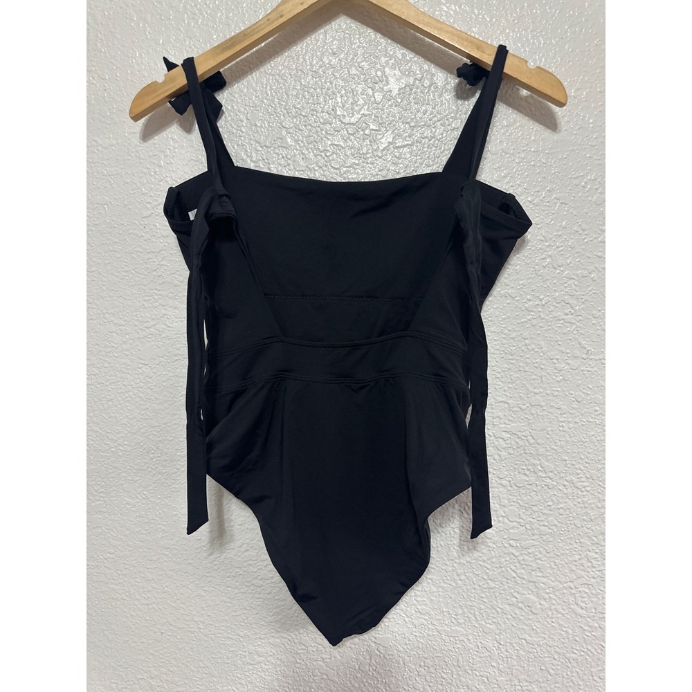 BECCA by Rebeca Virtue Black  Emma Over the Shoulder One piece Swimsuit M - Picture 6 of 11